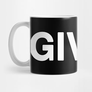 GIVEN Typography Mug